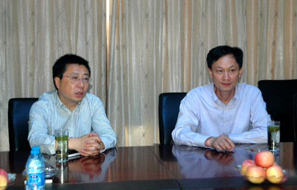 溧阳市地税局局长戚浩东一行来凯发k8集团调研