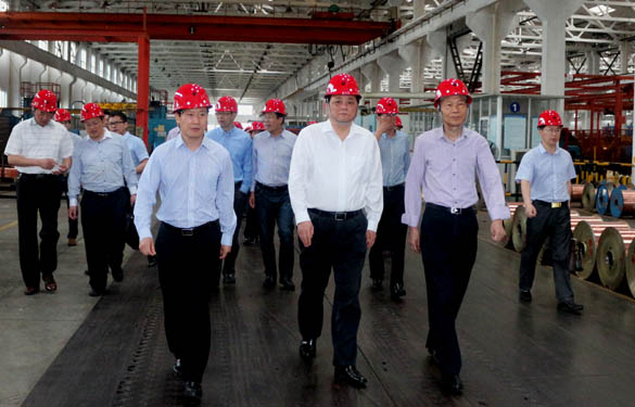 常州市委常委、常务副市长韩九云来凯发k8电缆调研