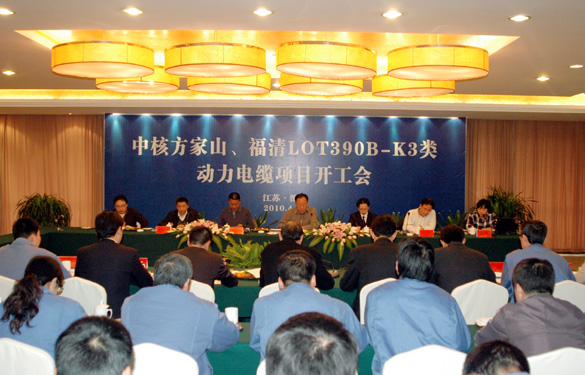 凯发k8“中核方家山、福清LOT390B-K3类 动力电缆项目开工会”顺遂召开