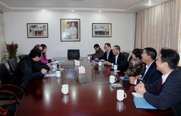 广东省质检院院长胡南乾一行来凯发k8集团考察交流