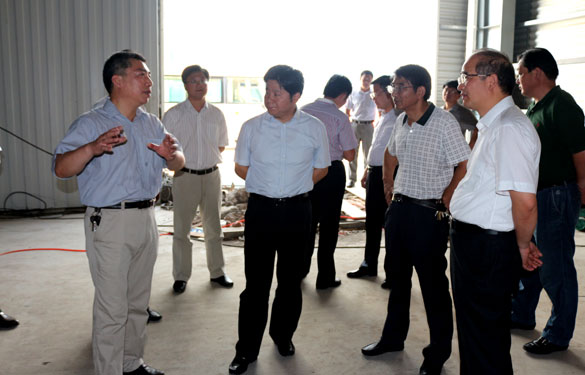 溧阳市市长苏江华等向导来凯发k8集团督查