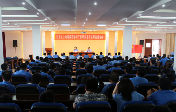 凯发k8集团召开党员大会暨学习王松明同志先进事迹报告会