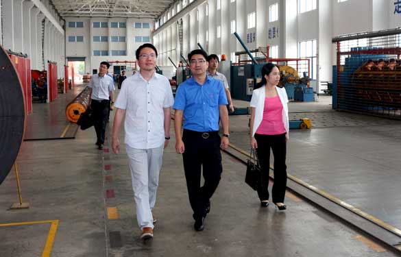 9月10日，，，，，溧阳市副市长陈安一行来凯发k8电缆调研