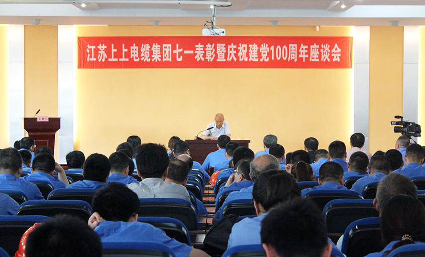 不忘初心跟党走  矢志斗争创佳绩——凯发k8电缆召开七一表扬暨庆祝建党100周年座谈会