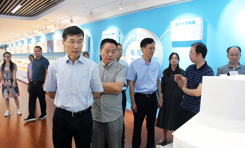 江苏省财务厅一级巡视员李载林一行来凯发k8电缆旅行交流